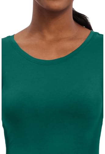 Image of Healing Hands Underscrub Long Sleeve Women Knits Scrub Tops | Soft Cotton Blend Knit, Breathable Stretch Comfort, Machine Wash, Easy Care Fabric, Ideal For Layering Under Scrubs