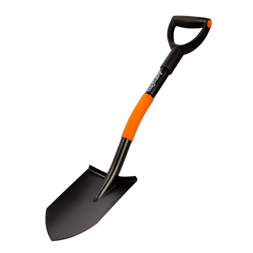 AgroPro Shovel for Digging Heavy Duty Garden Shovel with Ergonomic D-Handle Small Shovel for Planting 32 Inches