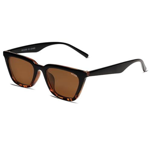 SOJOS Tortoise Frame Cateye Sunglasses