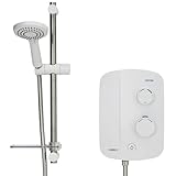 Triton AS2000SR Silent Running Thermostatic Power Shower White & Chrome Novel SR