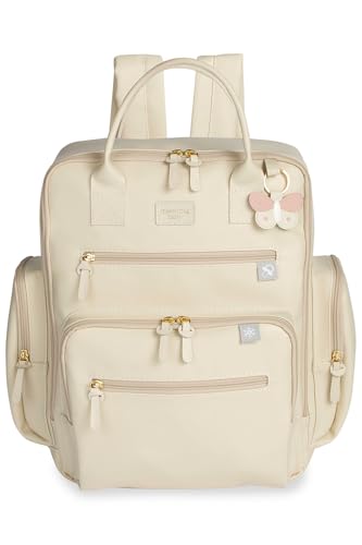 Mochila Térmica Mternidade Urban - Borboleta - Marfim - Masterbag Baby
