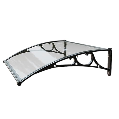 Auvent de porte extérieur transparent protection polycarbonate balcon 60x100