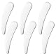 Tucnoeu 6 Stück Spatel Kosmetik, Kosmetikspatel, Kosmetikspatel für Creme, Mini Edelstahl Creme Spatel für Gesichtsmaske, Lotionen, Feuchtigkeitscremes