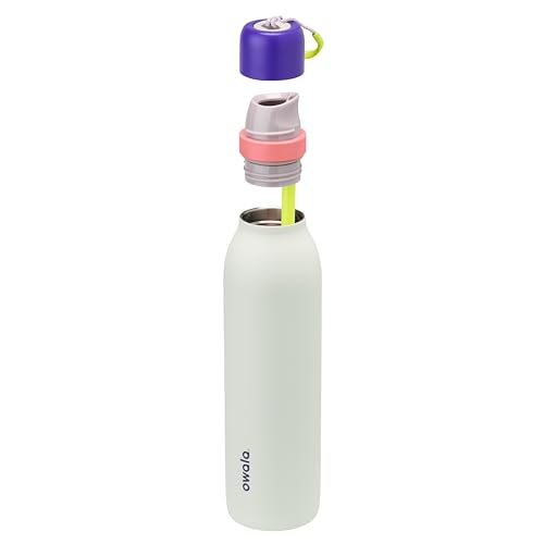 Owala FreeSip Twist Insulated Stainless Steel Water Bottle with Straw for Sports and Travel, BPA-Free, 24-oz, Purple/Green (Minty Horizons) by Owala - Image 5