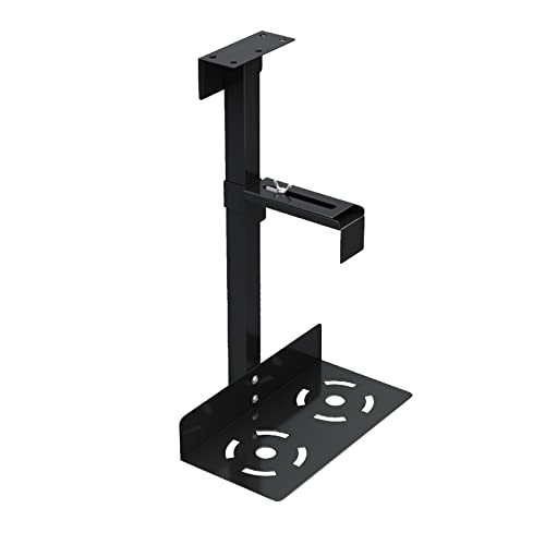 Soporte para CPU de piso ajustable para computadora torre, metal negro, ajusta ancho 13.5-23.5 cm miniatura 1