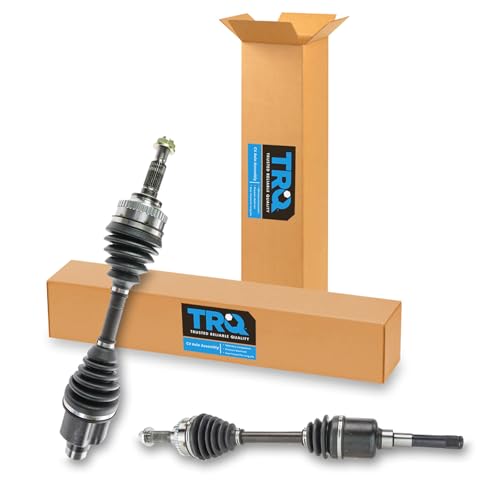 Image of TRQ Front Driver and Passenger Side CV Axle Assembly Set 2 Piece Compatible with 2001-2004 Ford Escape 2007-2008 Escape 2001-2006 Mazda Tribute 2008 Tribute 2005-2008 Mercury Mariner