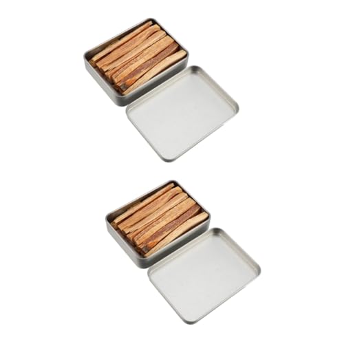 TEHAUX 2sets Outdoor Natural Firelighters Practical Wood Ignition Tool for Camping BBQ Fire Starter Sticks Box Easy to Use for