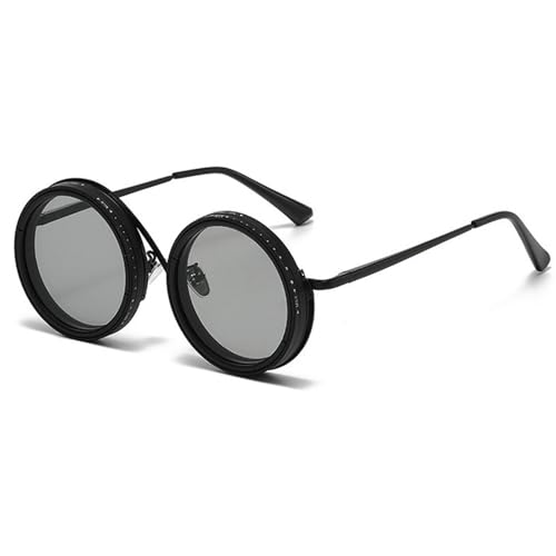 Adjustable Tint Sunglasses 1-9 Gears Retro Metal Round Polarized Sunglasses for Men with ND Filter Lenses Sun Glasses2