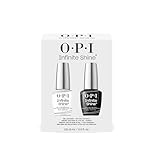 OPI Infinite Shine Nail Polish Base & Top Coat Duo Pack - Intense Shine & Nail Polish Protection - with OPI Pro-Wide Brush (2x15ml)