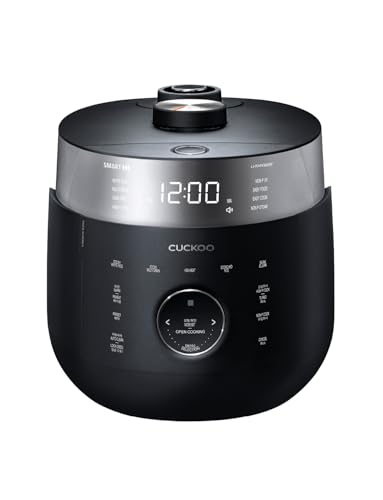CUCKOO Twin Pressure Rice Cooker 6-Cup Uncooked / 12-Cup Cooked with Induction Heating Technology, 19 Menu Modes with Voice Guide, Full Stainless Steel Inner Pot, Black (CRP-LHTAR0609FB) - Image 2