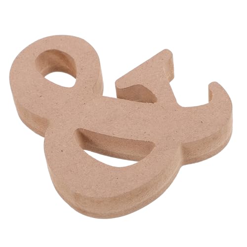 Angoily 10 Piezas Adornos De Letras De Madera Carta Elaboración Patrón Símbolo Artesanía Forma Espacios En Blanco Nombre Tallado Tilo Rústico Adiós Decoración Fiesta Mdf Caqui