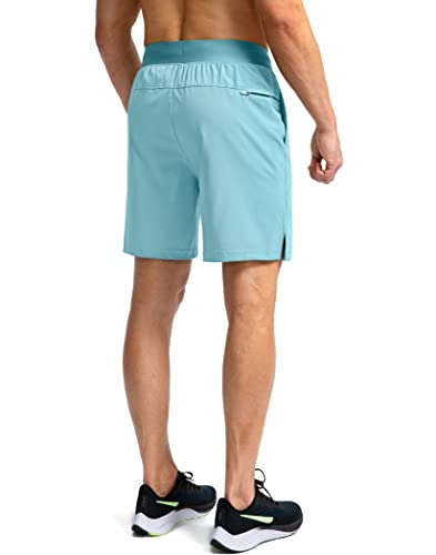 Image of Soothfeel Men's Running Shorts with Zipper Pockets 9 inch / 7 inch / 5 inch Quick Dry Eight Basketball Gym Workout Athletic Shorts