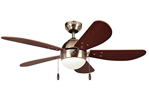 Litex E-Pb42Sn5C Prescott 42-Inch Satin Nickel Ceiling Fan #TOP8