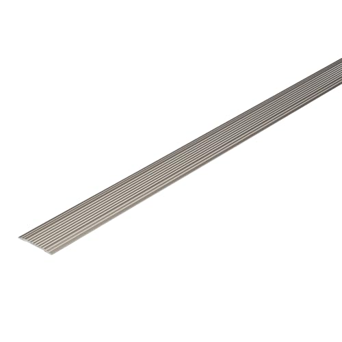 M-D Building Products 43314 36 in. Satin Nickel Aluminum Cinch® Seam Cover Fluted