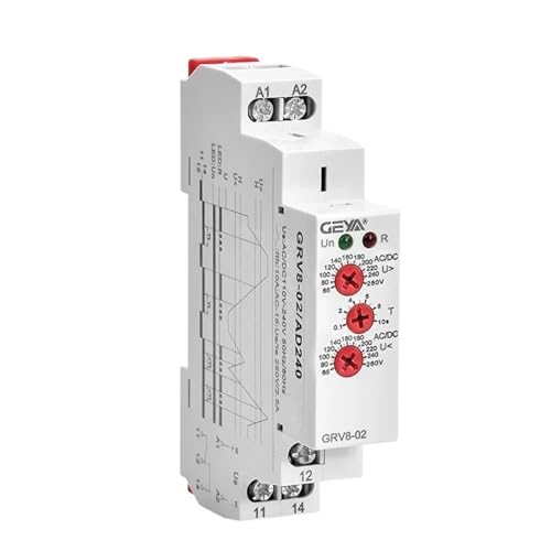 Relais de sous-tension GRV8-02 ACDC24-48V compact avec double seuil de réglage réglable