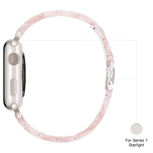 Image of Light House Apple Watch Bands-Fashion Lightweight Resin iWatch Bands for Women Men 38mm /40mm /41mm /42mm(Series 11 10), 49mm /46mm /45mm /44mm /42mm(S 3 2 1), Compatible with Apple Watch Series 11 SE 10 9 8 7 6 5 4 3 Ultra