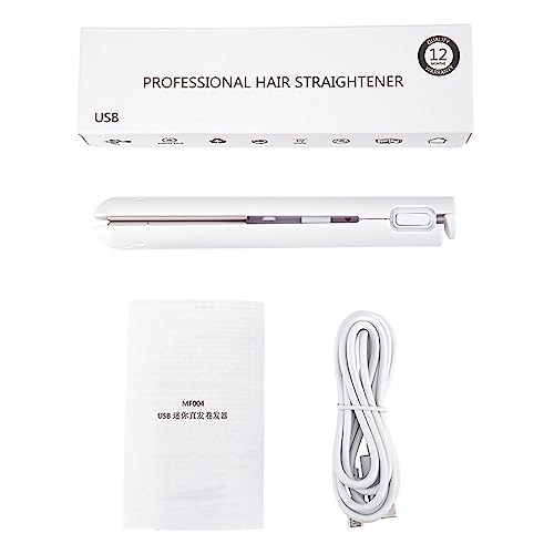 Mini plancha 2 en 1 para cabello, cerámica portátil miniatura 4