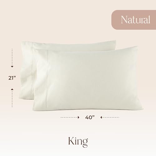 Image of Whisper Organics 100% Organic Cotton Flannel Pillowcases, Envelope Closure