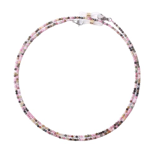 Handmade Women Eyeglass Chains Lanyards Natural Tourmaline Gemstone Beads