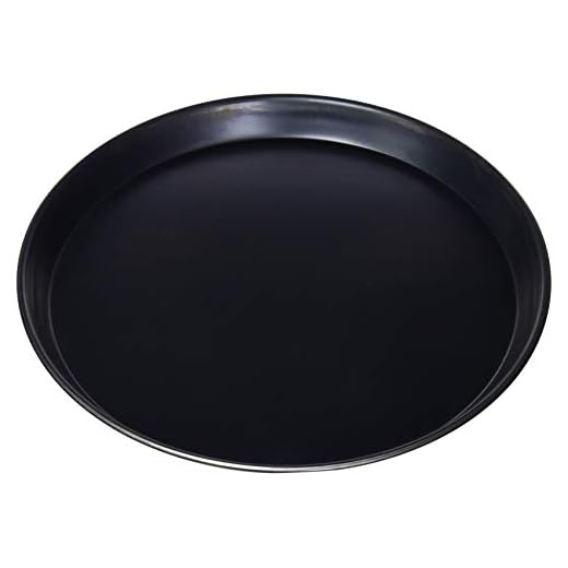 Paderno 11744-32 Teglia Pizza, per Torte e Focacce, Antiaderente, in Ferro Blu, Cucina professionale, per Cottura Elettrica e Gas, Altezza 2.5 cm, Diametro 32 cm