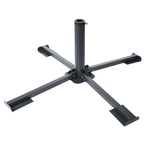 Großer Gartenschirmständer aus Metall, zusammenklappbar, Sonnenschirm-Ständer, Schirmständer für die Terrasse, schützt vor der Sonne und spendet Schatten