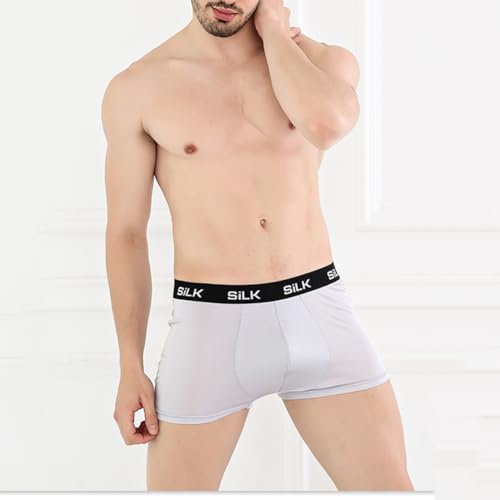 GAOGAO Real Mulberry Silk Mens Intimates Underwear Breathable and Smooth Men's Boxer Briefs2