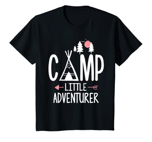 Niños Lindo Camp Little Adventurer Niños Niñas Niños Camping Regalo Camiseta