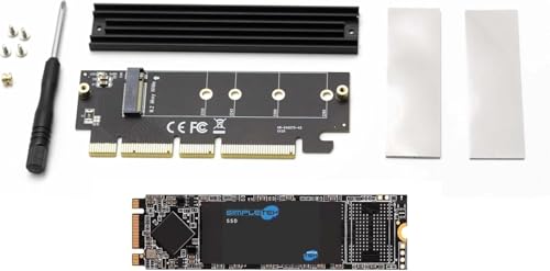 Simpletek Discos SSD Adaptador PCIe Gen4 a SSD M.2 NVMe + SSD 2TB incluido | Amplia compatibilidad PCIe 1.0-3.0 | Disipador de calor y kit de montaje integrado - imagen 6