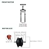 GEHPYYDS 48V 1000W/1500W Front Hub Motor Kit E-Bike Conversion Kit Electric Bike Conversion Kit 20"/24"/26"/27.5"/28"/29"/700C Front Wheel Electric Bike Kit with LCD6 Display,27.5in-1500W #5
