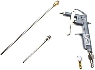 BGS 3215 | Druckluft-Ausblaspistole | Alu-Druckguss | mit 3 Düsen 25 - 100 - 200 mm | Druckluftpistole