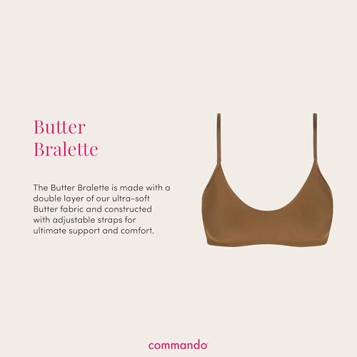 Image of commando - Butter Bralette | Light and Unpadded | Wireless Comfort Bra, Barely-There Feel | Machine Washable