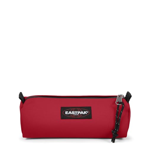 Image of EASTPAK Benchmark Pencil Case - Durable Organizer, Scarlet Red | Lightweight & Zippered Stationary Storage Bag for Pens /Accessories