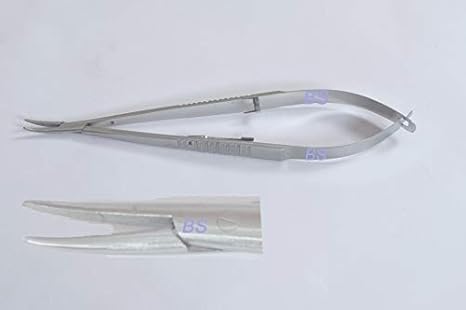 CASTROVIEJO Needle Holder micro curved delicate 11mm long jaws, for10/0 suture With lock Ophthalmic Instrument