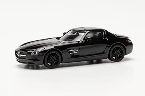 Herpa modello di auto Mercedes-Benz SLS AMG, fedele alla scala originale di 1:87, miniatura per diorami, modellismo, pezzo da collezione, decorazione, in plastica