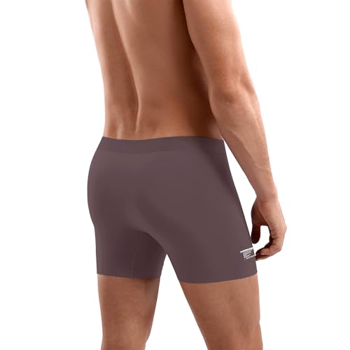 ABananaCover Premium Men's Naked Feeling Air Micro Modal Boxer Briefs - Superior To Cotton Underwear - 3X Softer Than Cotton - 3" Snug-Fit Athleisure Mens Underwear Trunks - Nickel Violet, Large