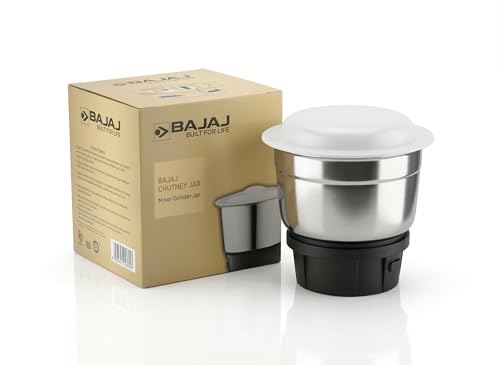 Image of Bajaj Original 180ml Chutney Grinding Jar Compatible with 50+ Bajaj and MR Mixer Grinder Models, Original Replacement Jar Assembly