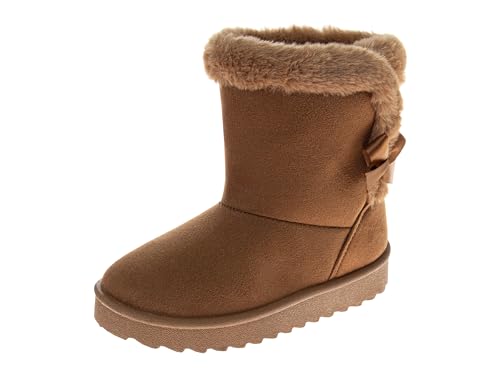 Avalanche Boys Girls Fuzzy Boots Baby Kids Snow Warm Cozy Winter Boots Size 3-4 Infant / 5-10 Toddler / 11-12 Little Kid
