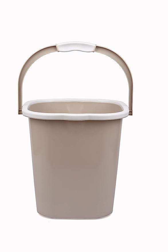 Dhwani Enterprise Square Double Moulded Unbrakable Bucket (Cream) (5L) (B0CBSF1YRV) Amazon Price History, Amazon Price Tracker