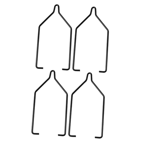 Dualoai 爬虫類用ランプシェード取り付けクリップ、フック、金属、ドームマウント、ランプハンガー、テラリウム加熱ライト用ランプクリップ、爬虫類ランプ, 4PC