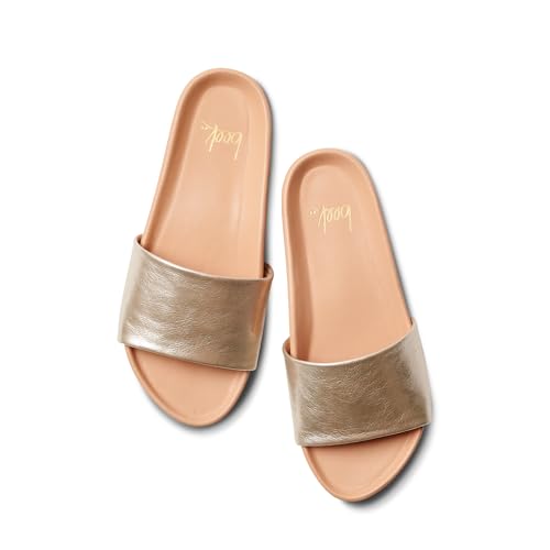 BEEK Gallito Leather Slide Sandal for Women, Slip-On Design, Features Leather-Wrapped Memory Foam Sole & Arch for Support4