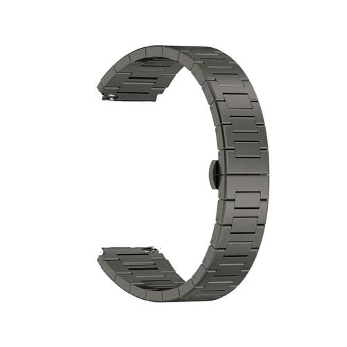 [PLYYQZM] 22mm �X�e�����X�X�g���b�v,�ɍ��� Hua wei Watch GT 6 5 4 46mm �o���h Watch4/4pro/GT3/GT2 �����p�o���h �ɓK��(Grey)