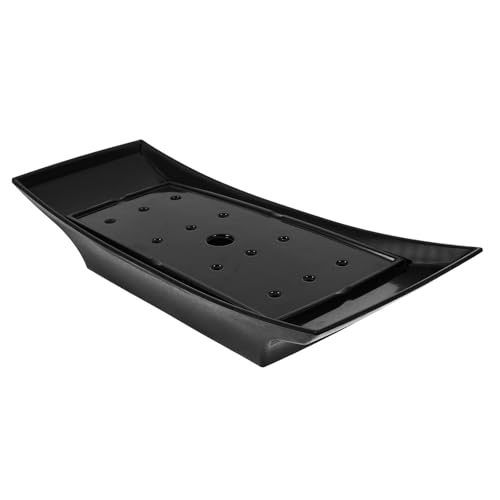 Plato para sushi forma barco melamina negra miniatura 1