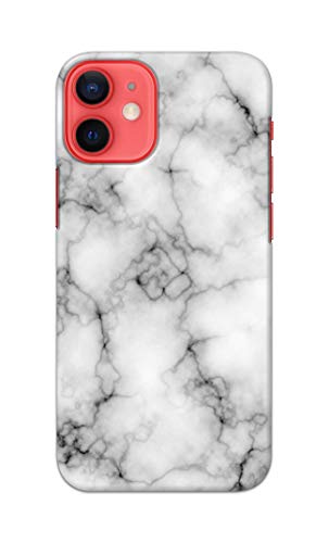 Image of Light White Marble Texture Natural Pattern Hard Back Case Cover for Apple iPhone 12 / iPhone 12 Pro (6.1 inch), A2403, A2172, A2402, A2407 Back Cover -(J5) VNS2230
