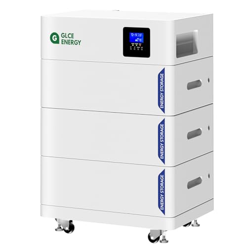GLCE Energy Batterie Lithium LiFePO₄ Tout-en-Un 15,36 kWh, avec BMS Intelligent intégré...