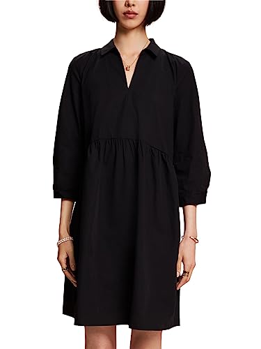 ESPRIT Damen 992ee1e307 Kleid, Schwarz, 40 EU