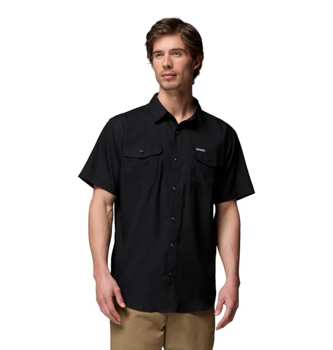 Columbia Men's Utilizer II Solid Short Sleeve Shirt, Black, XX-Large | Hike harder and stay fresher in the Columbia Utilizer II Solid Short-Sleeve Shirt - image 1