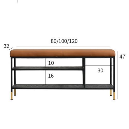 Banc à chaussures moderne 80cm avec coussin confortable pour entrée stylée - 3