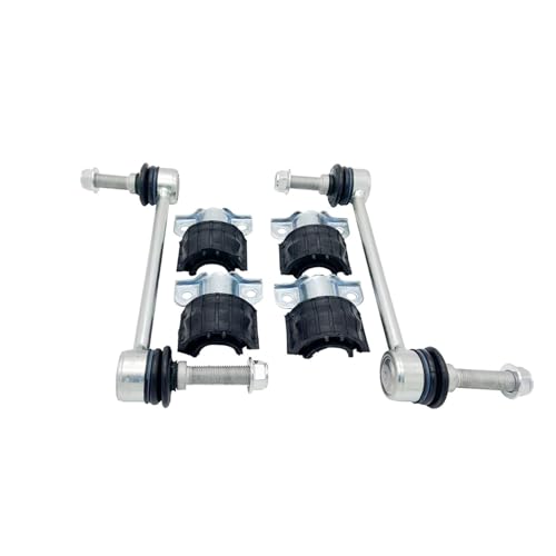 WayJun Front Suspension Stabilizer Sway Bar Links + Bushings Set Compatible with Mercedes W164 GL ML R Series 1643202132 1643231185