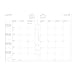 Filofax Calendar Diary Refill, A5 Size, Month-to-View, White Paper, English, 2025 (C68510-25)