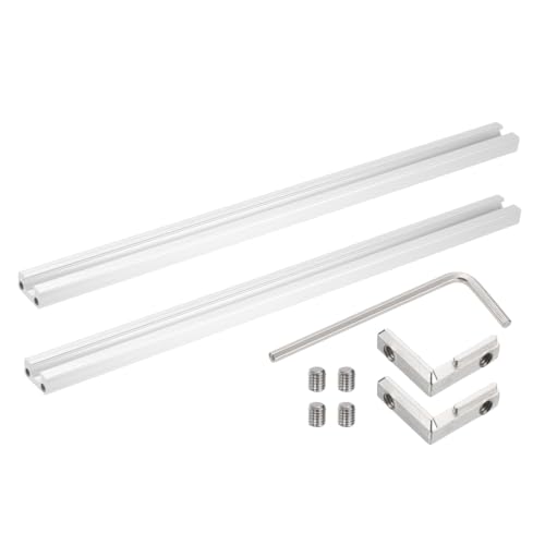 DTGN 2 Pack 1020 Aluminum Extrusion Profile 9.84"/250mm 10x20mm, Silver